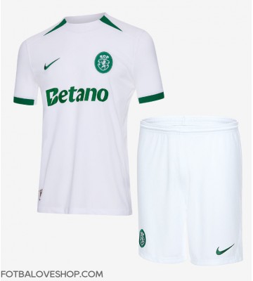 Sporting CP Dětské Venkovní Dres 2024-25 Krátký Rukáv (+ trenýrky)